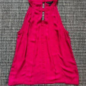 Banana Republic Pink Pleated Embellished Tank Top